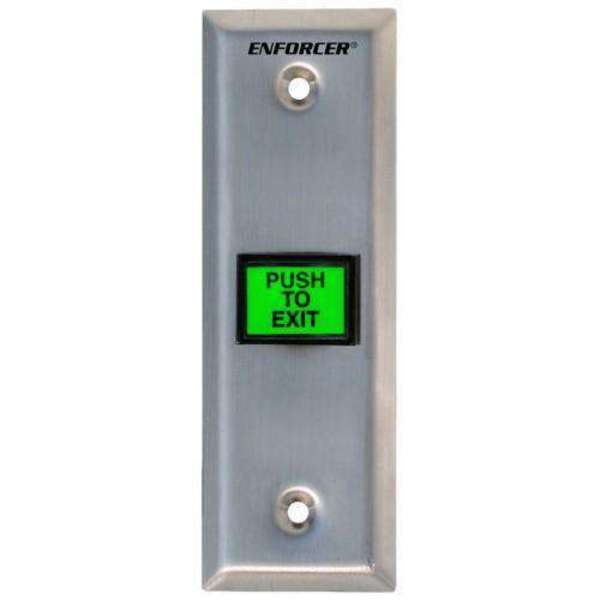 Seco-Larm Illuminated green, momentary pushbutton. NO/NC contact, rated 3A@24VDC. Built-in timer (1 SLM-SD-7103GC-PTQ